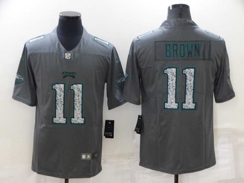 Men Philadelphia Eagles #11 Brown 2022 Nike Gray Fashion Static Limited NFL Jersey->philadelphia eagles->NFL Jersey
